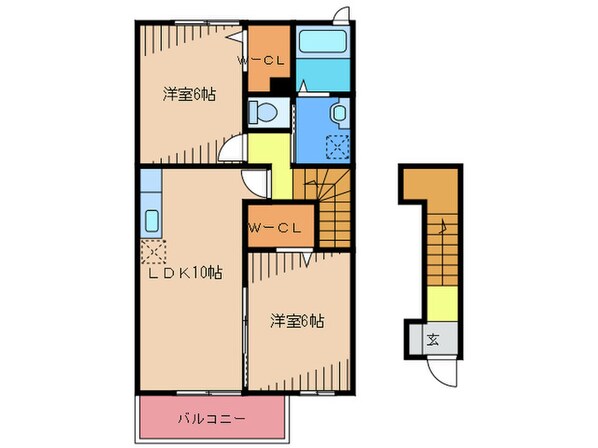 リトルウィロ－Ｂの物件間取画像